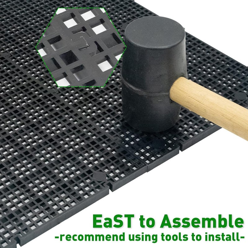 LINLAN 6 Pieces High-Density Aquarium Grid Plastic with 36 Brackets, Fish Tank Divider, Egg Crate for DIY Filtration and Bottom Protection in Aquascaping - Image 3